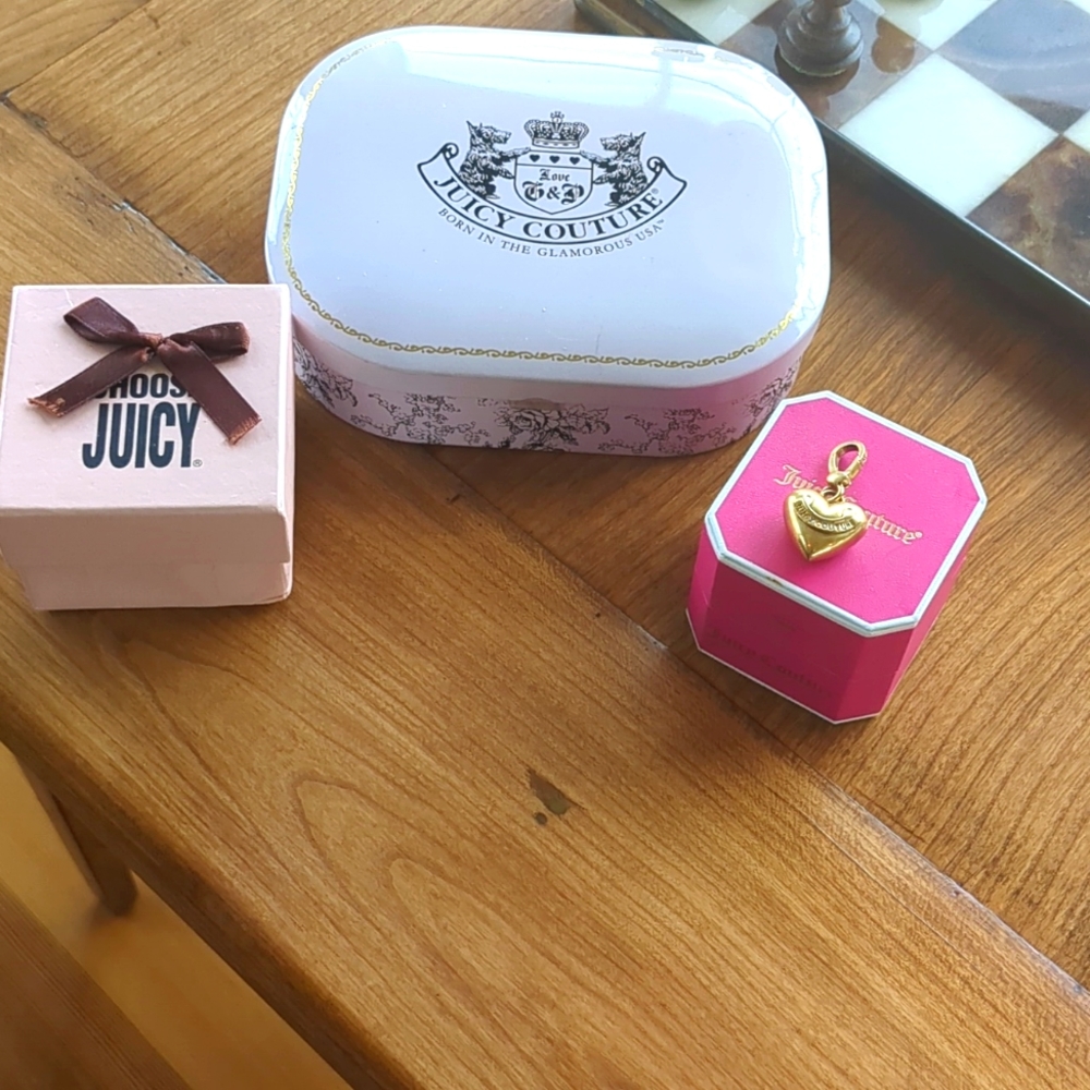 Juicy Couture Banner Heart Charm